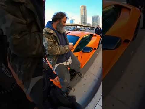 🤡rookie cops thought he cant own lamborghini 1 of 1