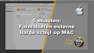 Formatteren externe harde schijf op MAC