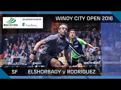 Squash: Mo. Elshorbagy v Rodriguez - Windy City Open 2016 - Men's SF Highlights