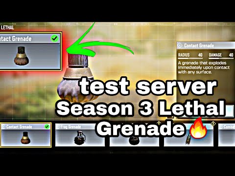 *NEW* codm season 3 | lethal Grenade Gammon Bomb #season3testserver