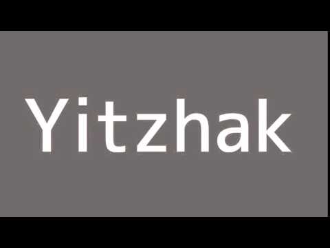 How to say Yitzhak in Spanish