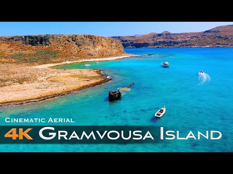 GRAMVOUSA ISLAND 🇬🇷 Drone 4K | Γραμβούσα Crete Κρήτη Greece Ελλάδα