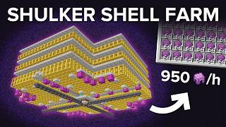 Minecraft 1.21+ Easy Shulker Shell Farm - 950 Shells Per Hour