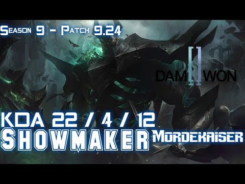 DWG Showmaker MORDEKAISER vs ZOE Mid - Patch 9.24 KR Ranked