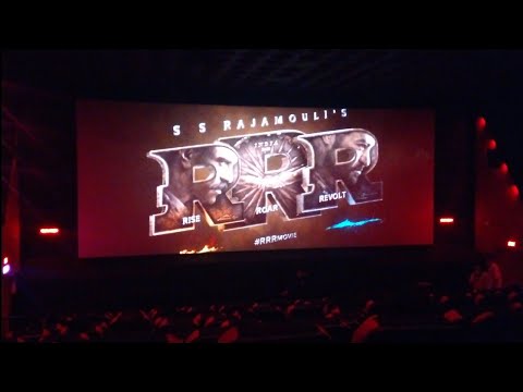 RRR Movie Glimpse Theatre Reaction | Kerala Theatre | SS Rajamouli | RamCharan | Jr NTR | 
