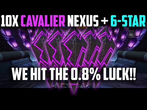 10X Cavalier Nexus Crystals + 6-Star Basic - THAT 0.8% LUCK!!! - Marvel Contest of Champions