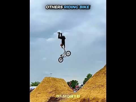 Bro’s riding bike skill is unreal 💀