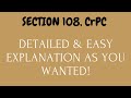 Section 108, CrPC | Chapter 8 | Judiciary