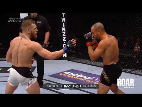 Conor McGregor vs Eddie Alvarez - Every Significant Strike & Knockdowns
