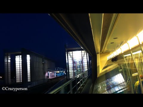 RET Metro rit door de ruit (Avond) Zalmplaat - Vijfsluizen (ride through window)