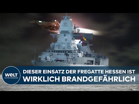 Video Thumbnail: EINSATZ IM ROTEN MEER: Huthis schießen scharf - Einsatz von Fregatte Hessen brandgefährich