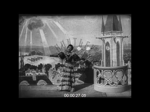 Silent Film of Woman Singing on Stage, 1900s - Film 1011096
