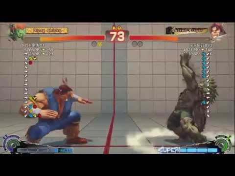 NISHIKIN (Blanka) vs Sushiya, Kokujin, Kyunzo - AE 2012 Matches *1080p*