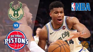 Milwaukee Bucks vs Detroit Pistons - 1st Quarter Game Highlights | February 20, 2020 NBA Season