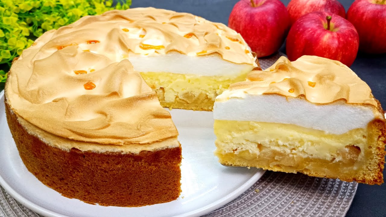 Zitronen-Apfelkuchen mit Quark - Einfache Rezepte
