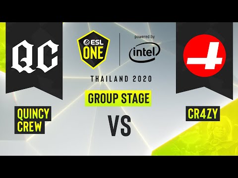 Dota2 - Quincy Crew vs. CR4ZY - Game 3 - ESL One Thailand 2020 - Group Stage - AM