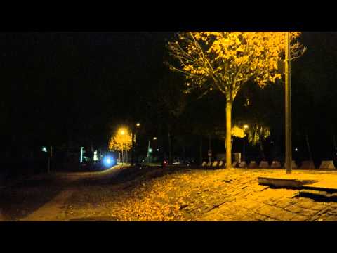 Herbstnacht in 4K-Filmen mit der Sony FDR AX100-Gernsheim 2014