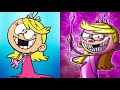 The Loud House Characters As Monsters Now And Then Became Monsters Before And After 2017