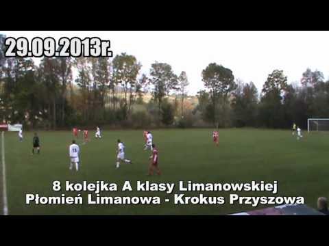 Tomasz Łątka 5:0 (57') 8 kolejka A klasy: Płomień Limanowa - Krokus Przyszowa (29.09.2013r.)