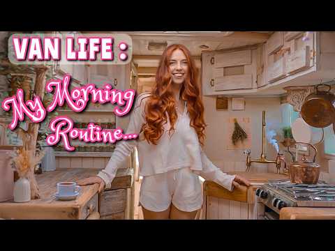 VAN LIFE: My Real Morning Routine Living Alone in a Tiny Home on Wheels 🚐🌸