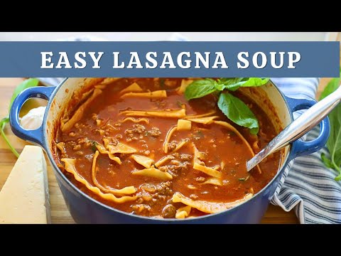 One-Pot Lasagna Soup | Test this Recipe! 🍅