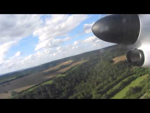Luxair Dash Q-400 TakeOff at Saabrücken Airport ,SCN HAM