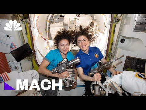 Watch NASA Astronauts Make History In First All-Female Spacewalk | Mach | NBC News