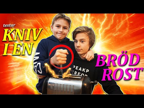 HELA HUSET FYLLT MED RÖK! (testar kniv i brödrost)  |  Crash Brothers