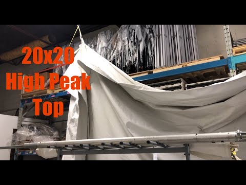 Tent Drying System In Small Space - Growing Event Rental Business
