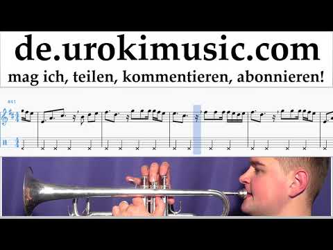 Trompete Lernen Clean Bandit - Rockabye ft Sean Paul Anne-Marie Tabulatur Teil#2 um-i995