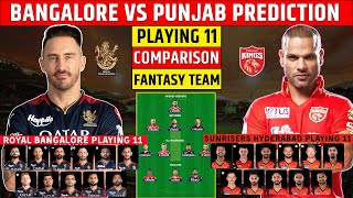 RCB vs PBKS Dream11 Prediction IPL 2023 | RCB vs PBKS Playing 11 | Bangalore vs Punjab Comparison