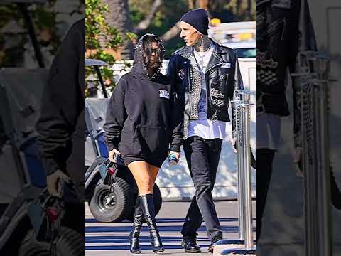 Newly engaged couple Kourtney Kardashian With Travis Out in Montecito 10/18/2021