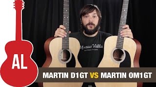 Video thumbnail for Martin D1GT vs. OM1GT - Body Size Comparison by Acoustic Letter