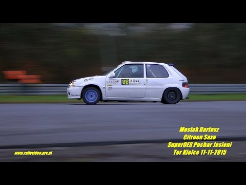 Mostek Bartosz  - Citroen Saxo - SuperOES Puchar Jesieni Tor Kielce 11-11-2015