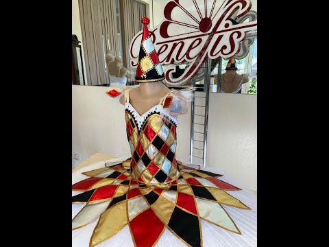 Stage ballet costume Doll Columbine Nutcracker F 0032A - video 3