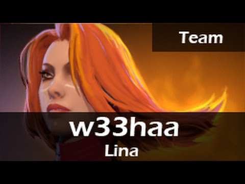55: w33 (w33haa) as Lina, ft  Dendi, Pajkatt, Alohadance - Team Gameplay