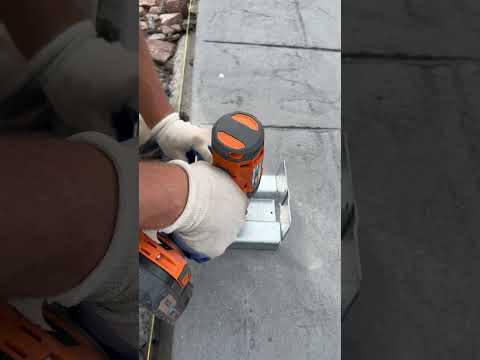 Driving Simpson Strong Tie Titen HD 5/8” Anchor with the Ridgid Impact Wrench! #shorts #tools