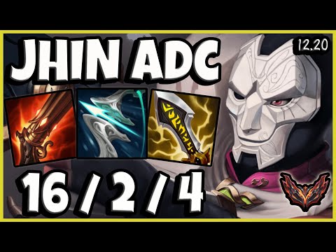 Jhin ADC vs Caitlyn / NA Grandmaster / Patch 12.20 / Season 12 ❌