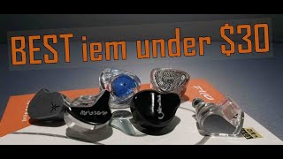 The Best iem under 30 dollars!  Fiio JD1, ND Planet,  Tangzu Waner 2, Truthear Gate, CCA CRA PRO