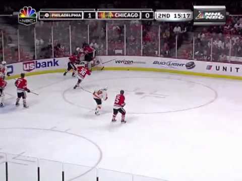Bryan Bickel nails Scott Hartnell