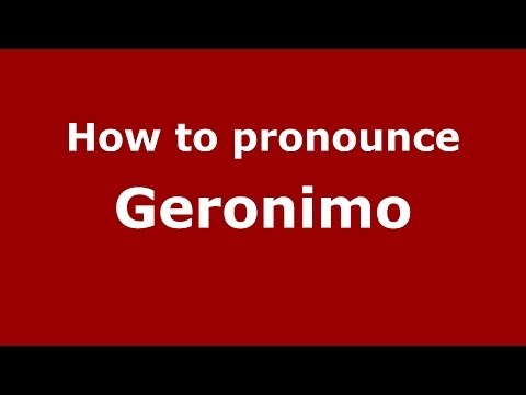 How to pronounce Geronimo (Italian/Italy) - PronounceNames.com