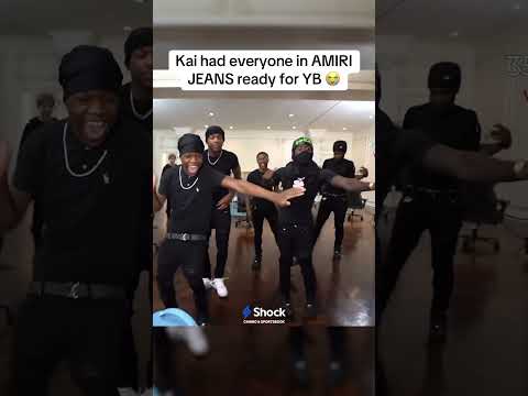 Kai had everyone in AMIRI JEANS ready for YB 😭 #kaicenat #youngboyneverbrokeagain #yb #viral