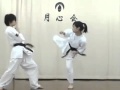 Rina Takeda  - High kick sparring.