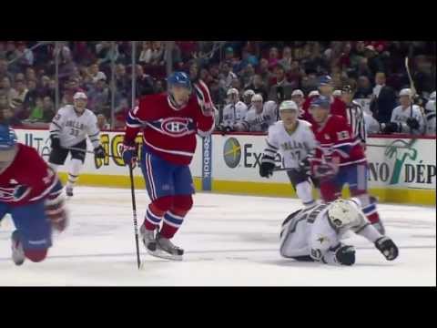 Alexei Yemelin hipchecks Tomas Vincour and Vincour  hits back [HD]