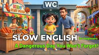 Why Lily Has a Stomach Ache: A Dangerous Day | Easy English Listening Story (A2 Level)