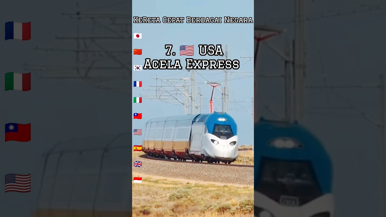 Nama-nama Kereta Cepat Dari Berbagai Negara #Keretacepat #edukasi #shorts