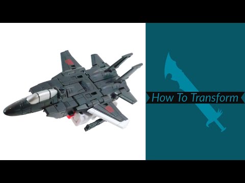How To Transform: Transformers Age Of The Primes Deluxe Class Air Raid (Alt To Robot Mode)