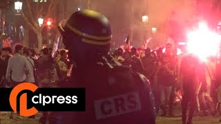 Mondial 2018 : Violents incidents sur les Champs Elysées après la fête (10 juillet 2018, Paris)