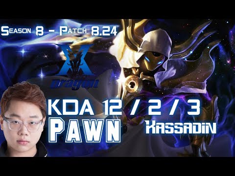 KZ Pawn KASSADIN vs ZOE Mid - Patch 8.24 KR Ranked