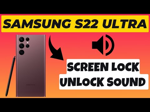 Samsung S22 Ultra How to Enable/Disable Screen Lock Unlock Sound 2023